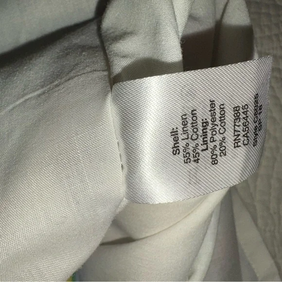 J. Crew Preppy Stripe  Linen / Cotton  Rainbow Striped skirt Size 8 - Picture 7 of 12